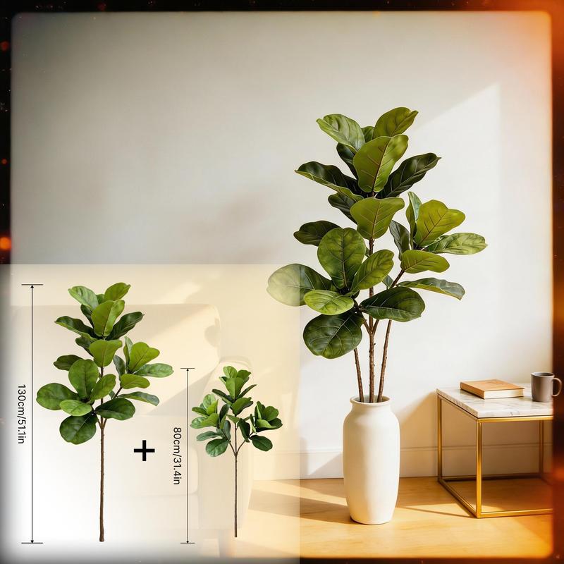 Ficus Lyrata Tree - Duże sztuczne drzewo figowego liścia, realistyczna
